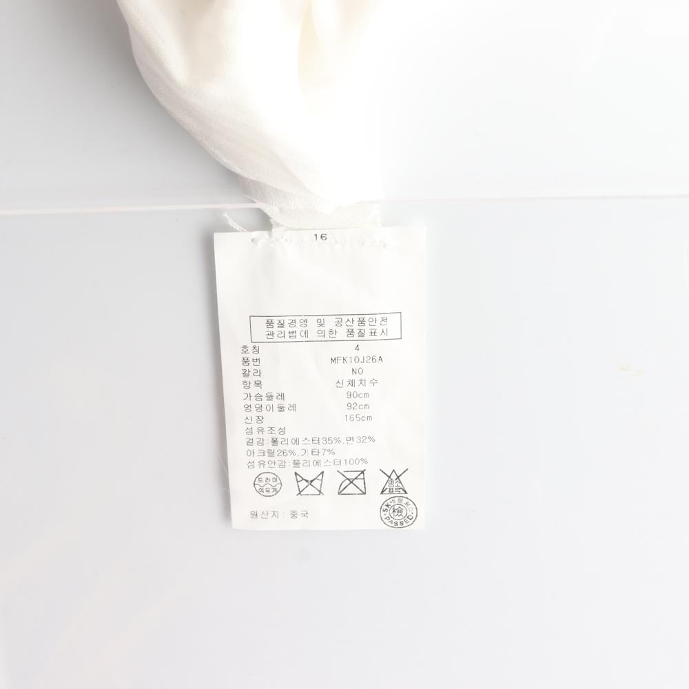 클럽모나코 아이보리 노카라 크롭 재킷 상세 이미지 7