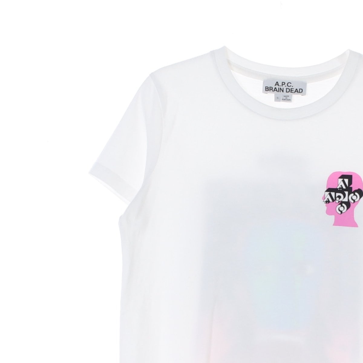 아페쎄A.P.C. x Brain Dead 화이트 반팔 라운드 티셔츠 상세 이미지 2