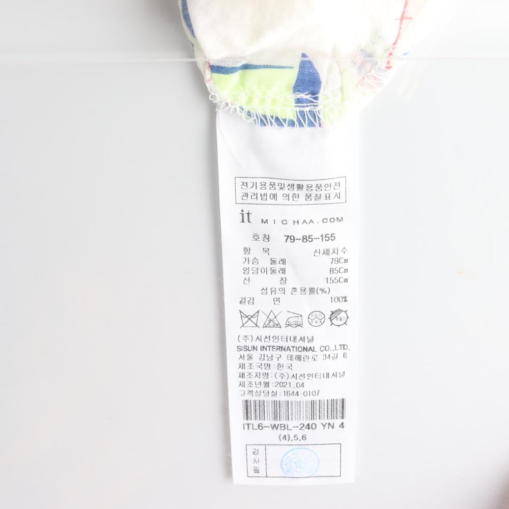 잇미샤 넓은 카라 휴양지 셔츠 블라우스 상세 이미지 6