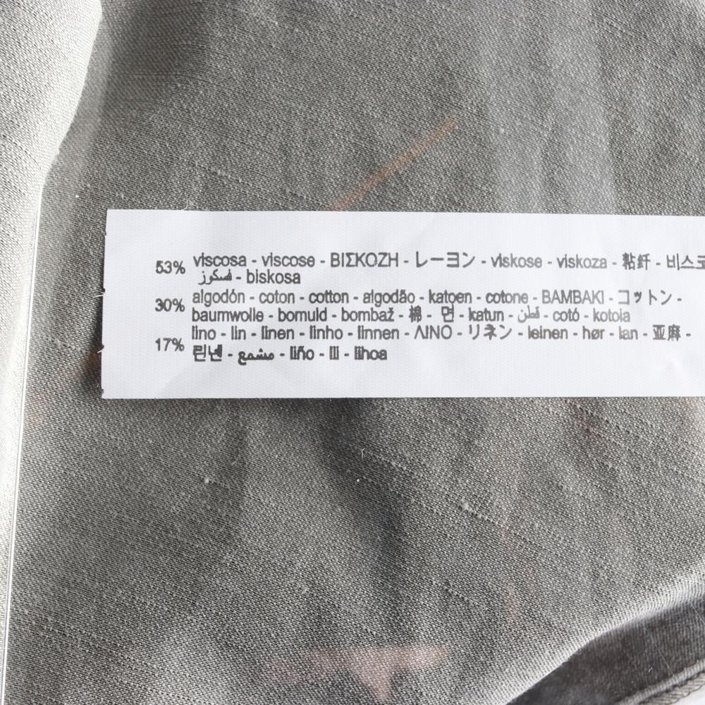 자라 카키 백절개 린넨 슬립 미니 드레스 상세 이미지 6