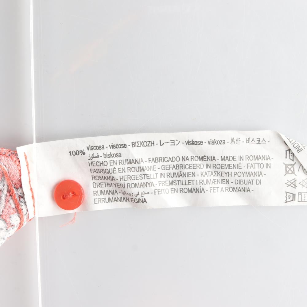자라 오렌지 플라워 퍼프 맥시 롱드레스 상세 이미지 6