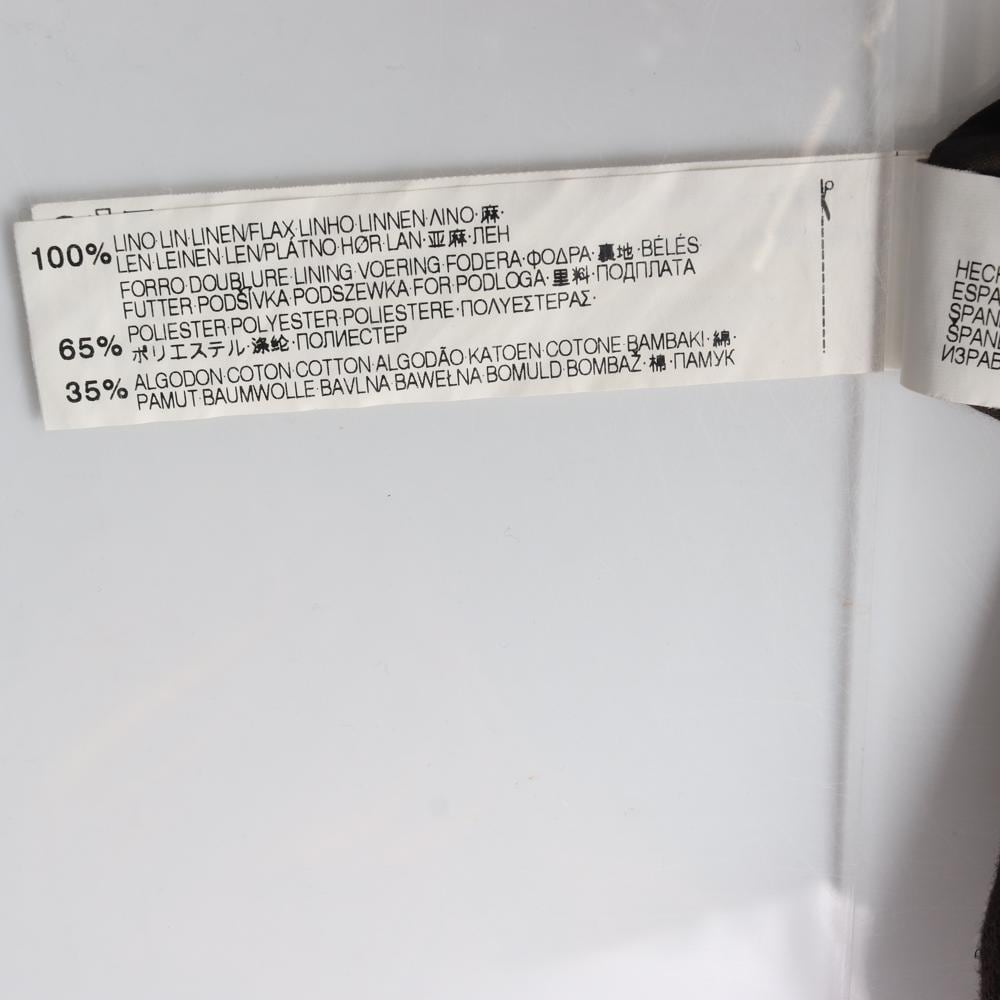 자라 브라운 린넨 노카라 라운드 재킷 상세 이미지 6