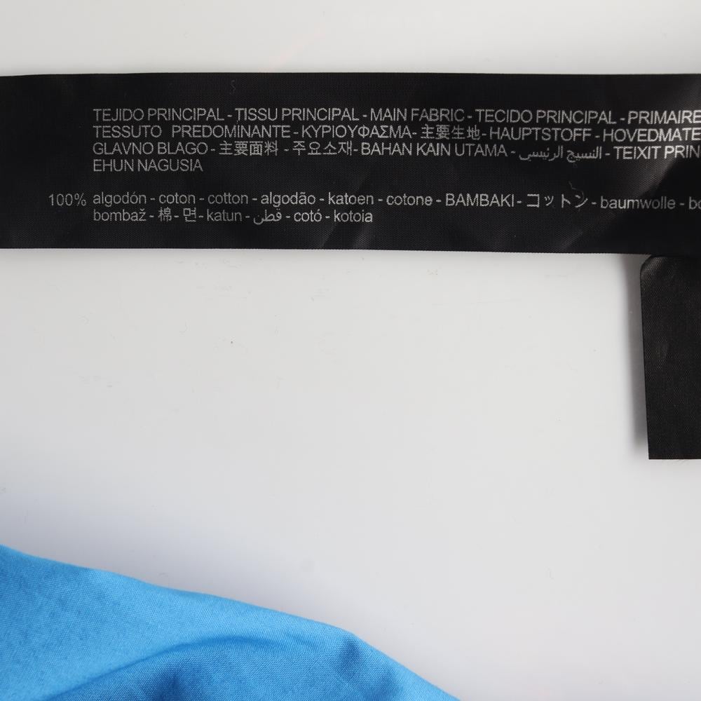 자라 블루 반팔 노카라 셔츠 롱 원피스 상세 이미지 6