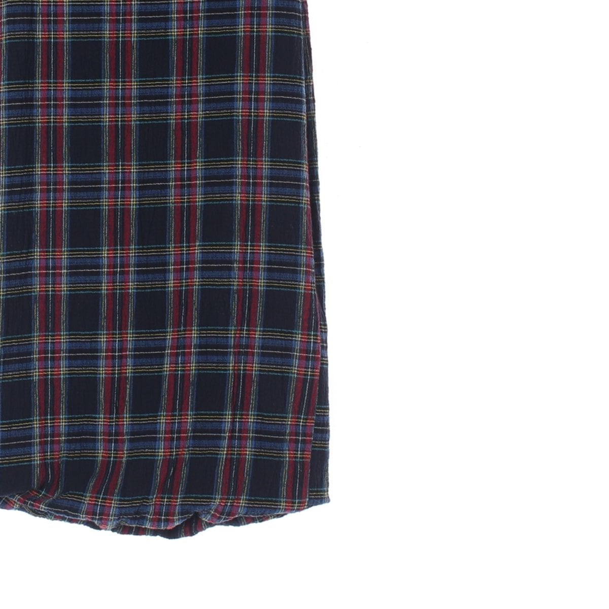 자라 레드 블루 체크 롱 스커트 상세 이미지 3