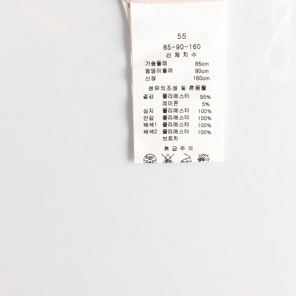 케네스레이디 크림 블랙 트위드 긴팔 드레스 원피스 이미지 6