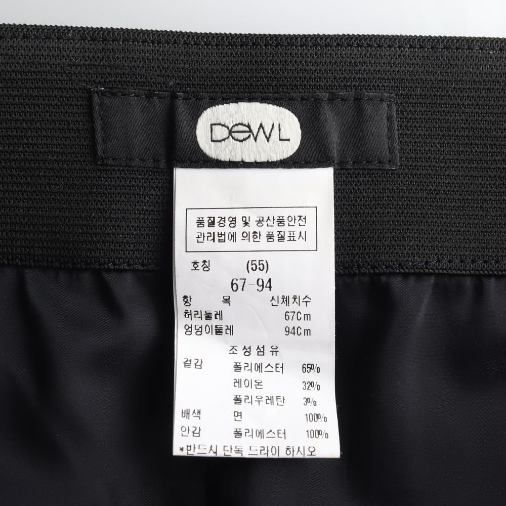 듀엘 체크 와이드 슬랙스 팬츠 상세 이미지 5