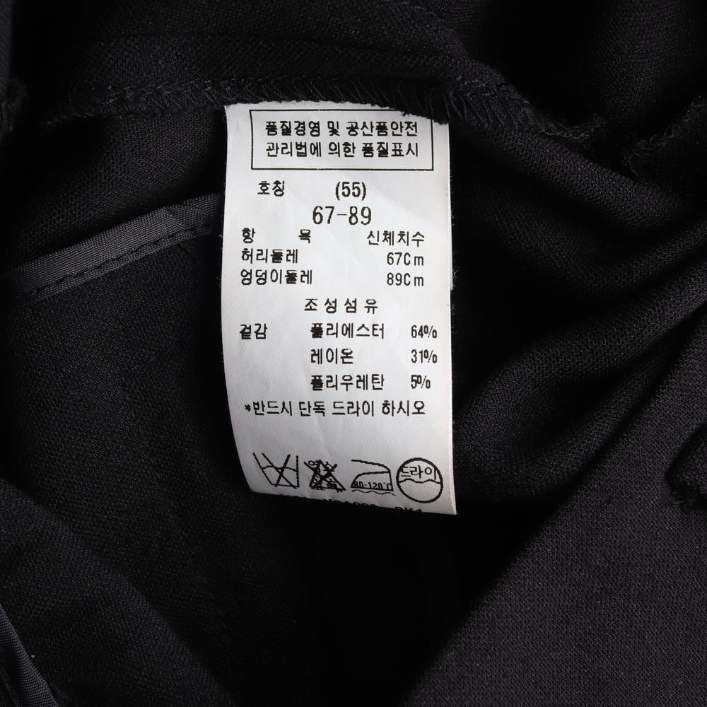 모조에스핀 블랙 와이드 슬랙스 팬츠 상세 이미지 6
