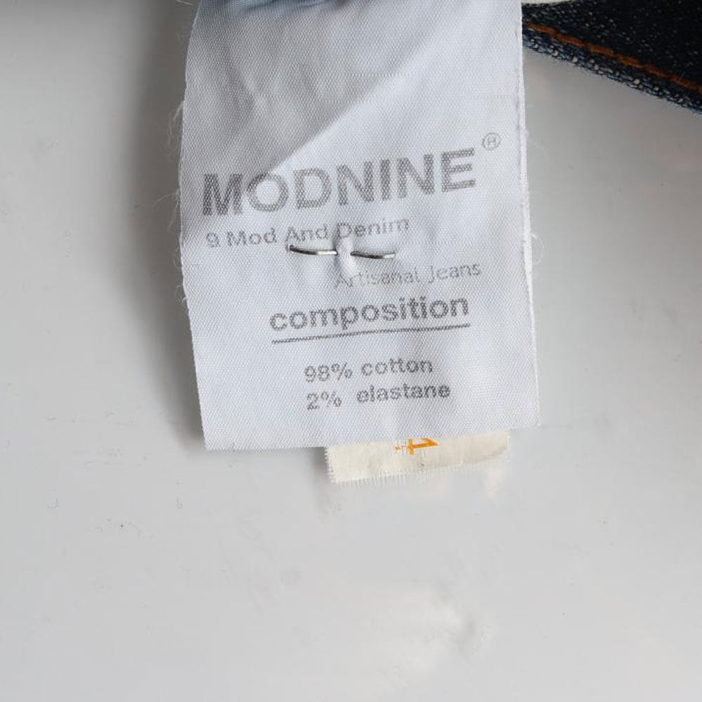 모드나인 진청 워싱 데미지 진 청바지 상세 이미지 6