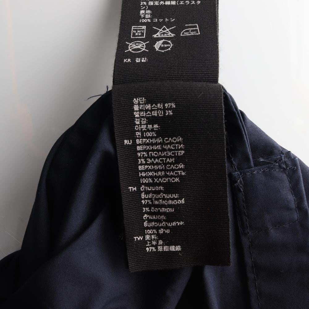 코스 네이비 패턴 배색 오버핏 티셔츠 상세 이미지 6