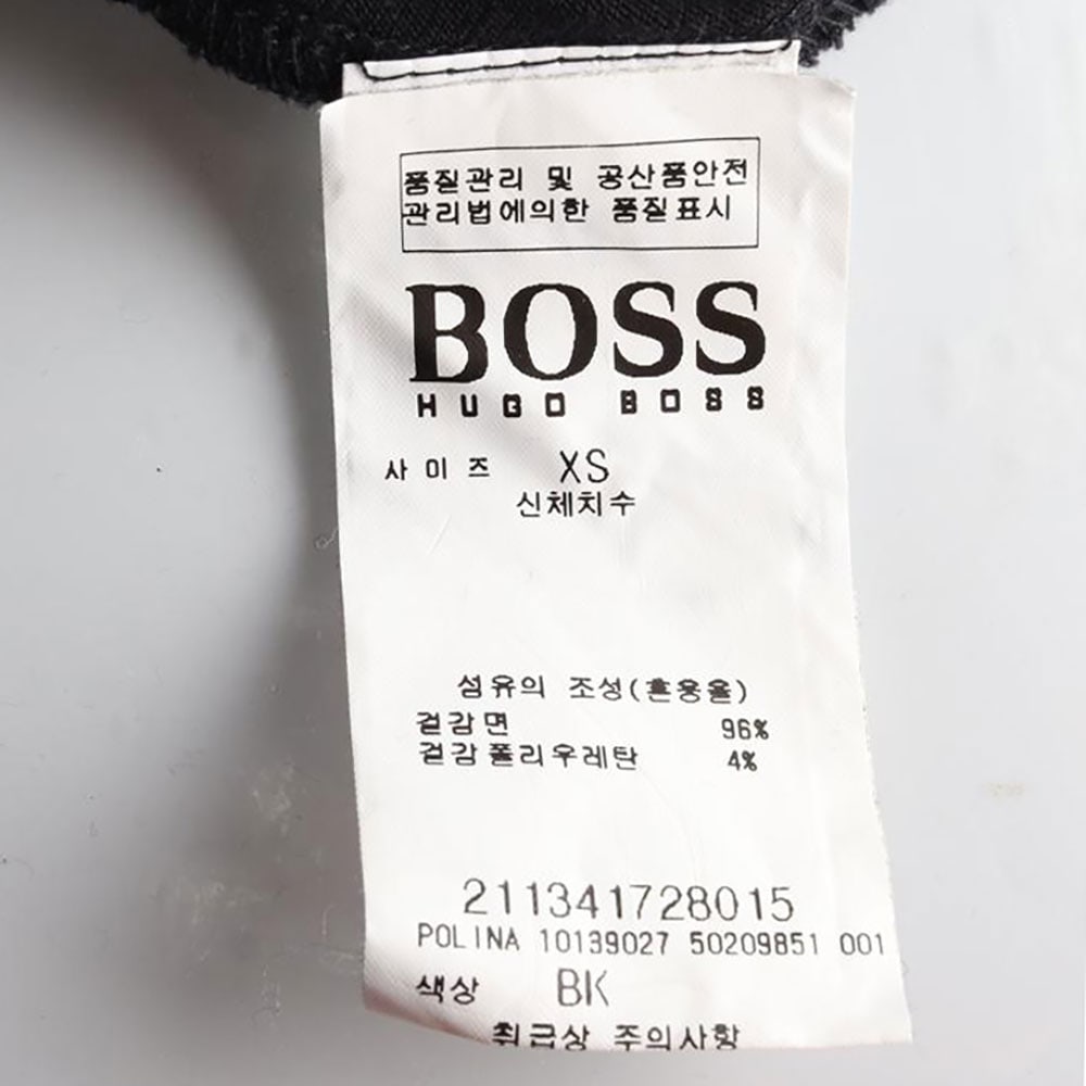 휴고 보스 블랙 긴팔 폴로 티셔츠 이미지 6