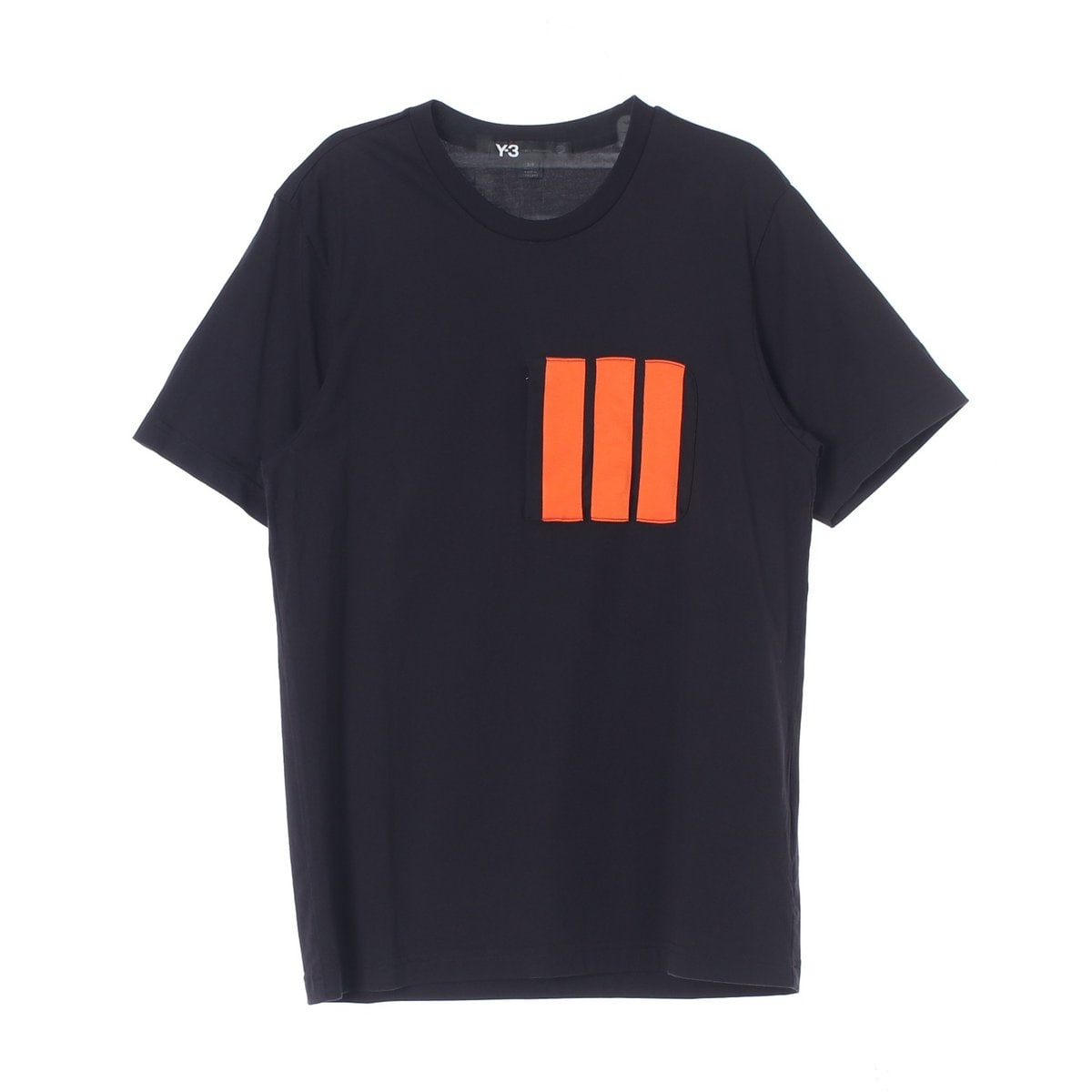 Y-3요지야마모트 블랙 반팔 라운드 티셔츠 이미지 1