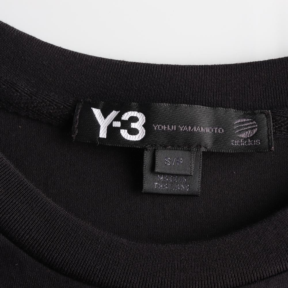 Y-3요지야마모트 블랙 반팔 라운드 티셔츠 상세 이미지 5