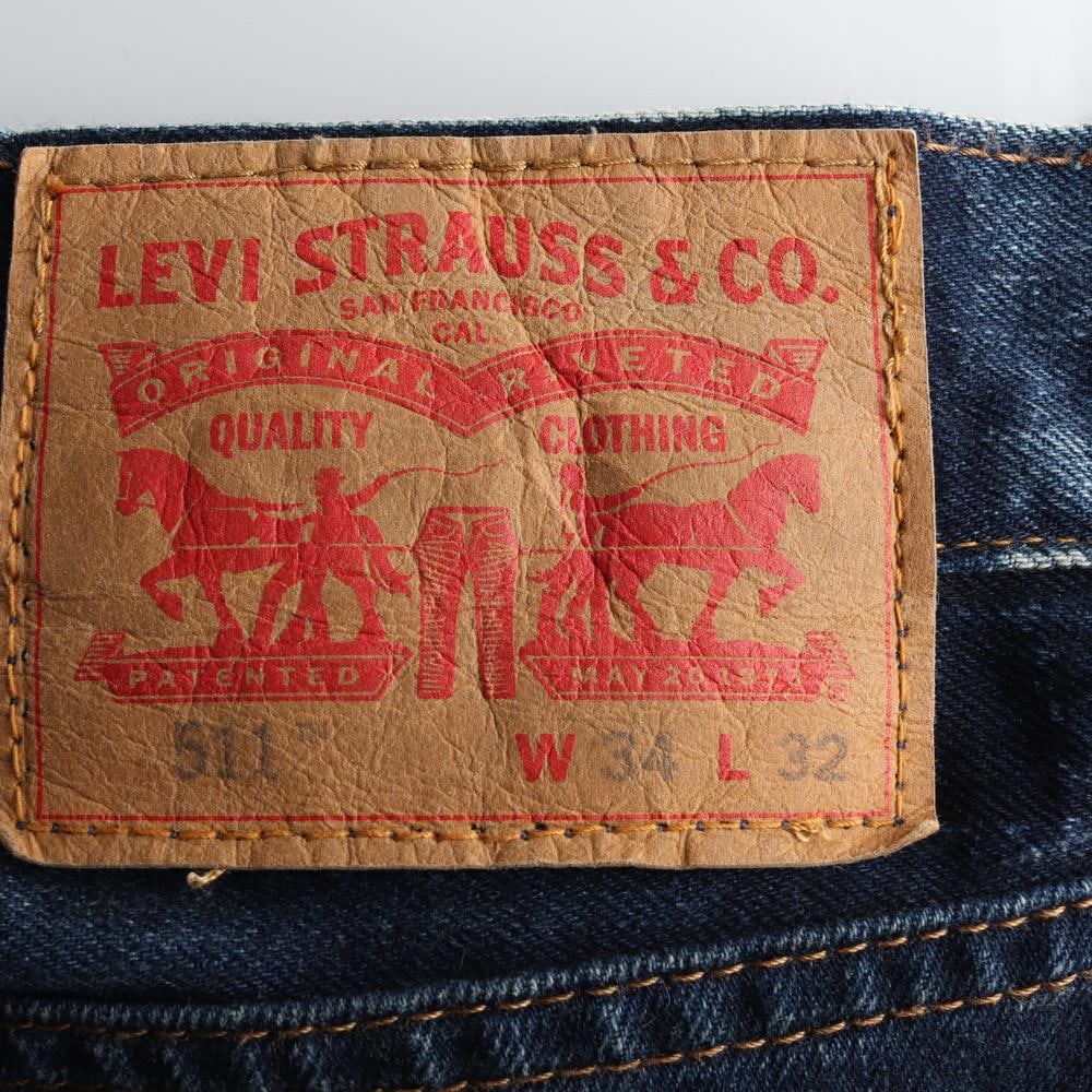 리바이스511 진청 데님 청바지 진 이미지 5