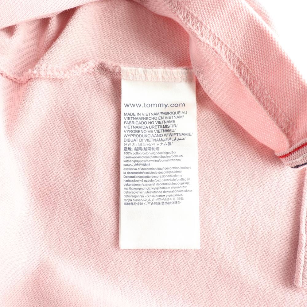 타미힐피거 핑크 반팔 카라 폴로 티셔츠 상세 이미지 6