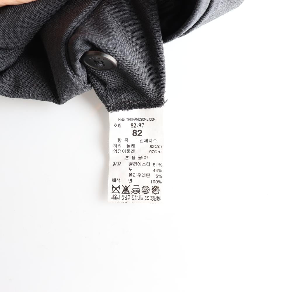 타임 그레이 스트레이트핏 울 슬랙스 바지 상세 이미지 6