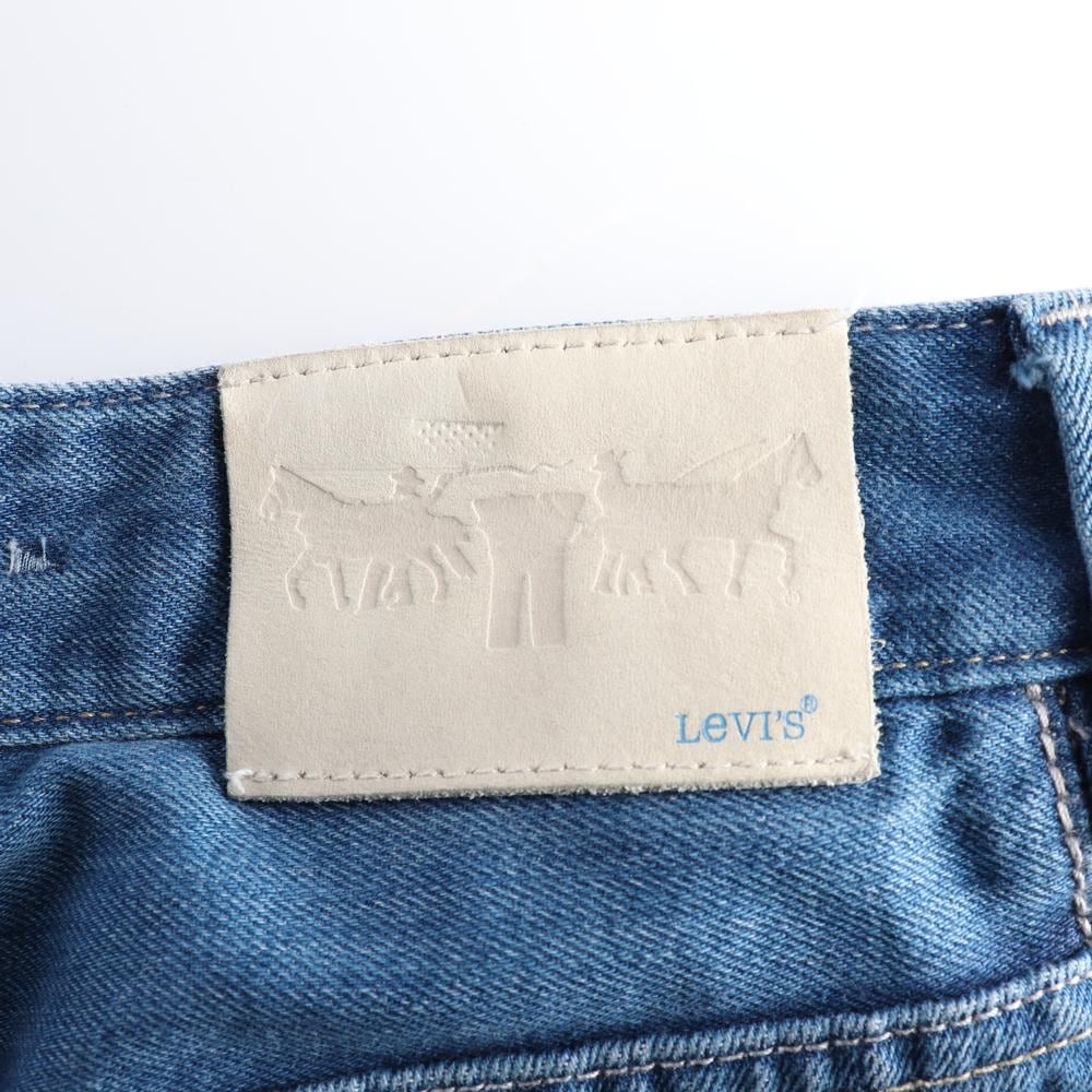 리바이스 중청 화이트 가죽 탭 데님 청바지 상세 이미지 5