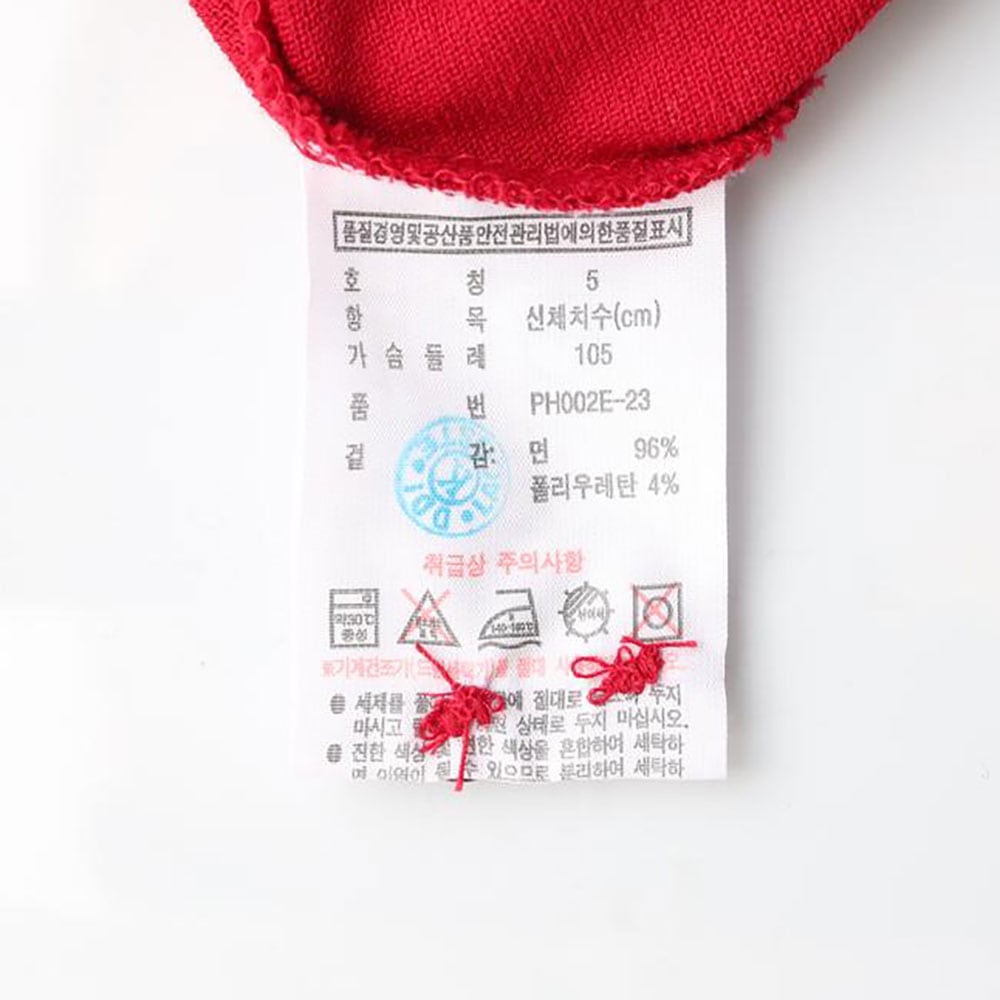 라코스테 레드 긴팔 카라 폴로 티셔츠 상세 이미지 6