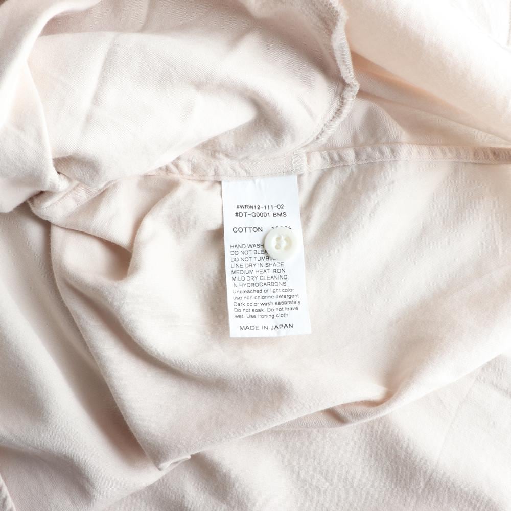 단톤 베이지 차이나카라 헨리넥 오버핏 셔츠 상세 이미지 6