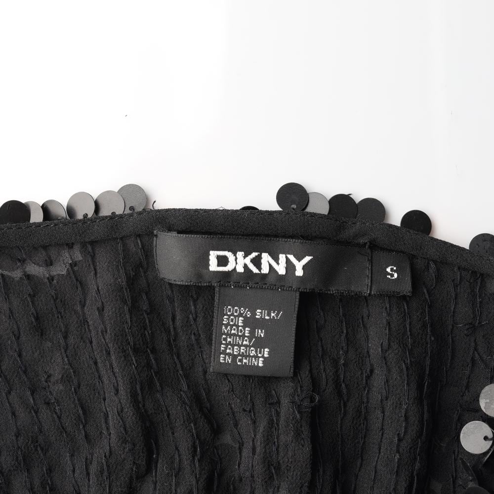 DKNY디케이엔와이 블랙 스팽글 민소매 블라우스 상세 이미지 5