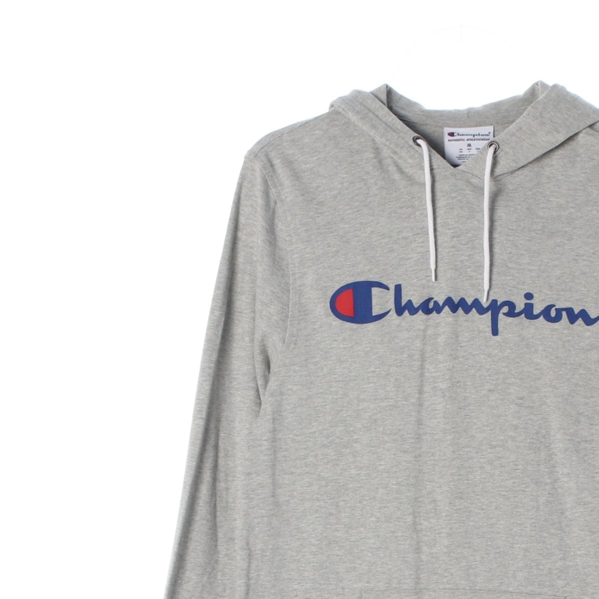 챔피온 그레이 빅로고 후드 티셔츠 이미지 2