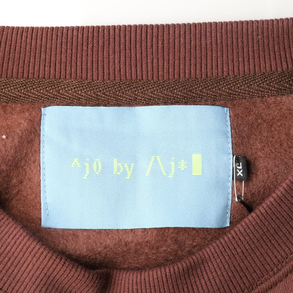 아조바이아조 기모 브라운 스웨트셔츠 맨투맨 상세 이미지 5