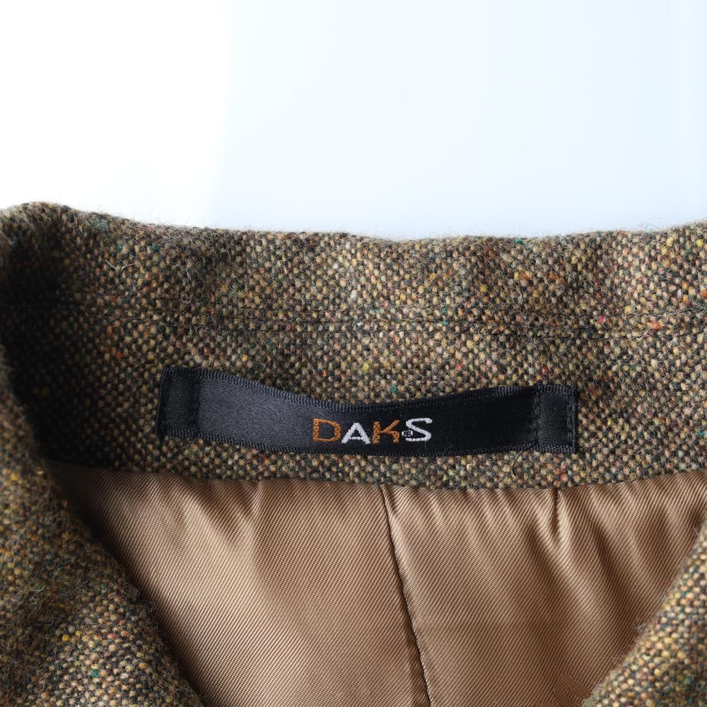 닥스 울100% 브라운 자수 카라 숏 코트 재킷 이미지 6