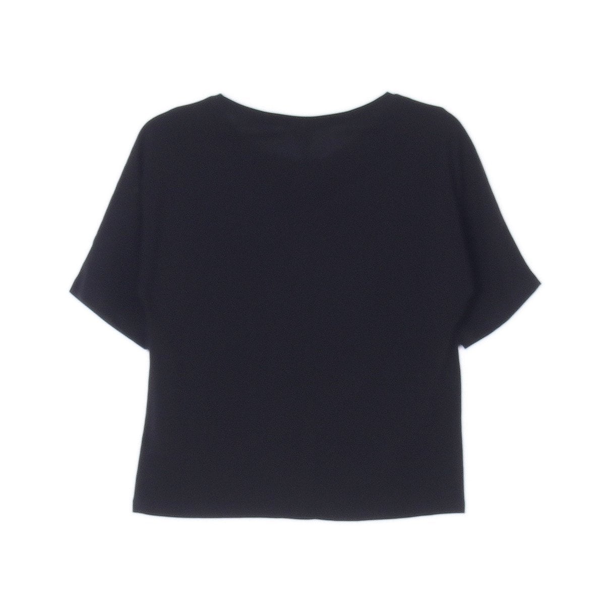 아르켓 블랙 크롭 반팔 티셔츠 상세 이미지 4