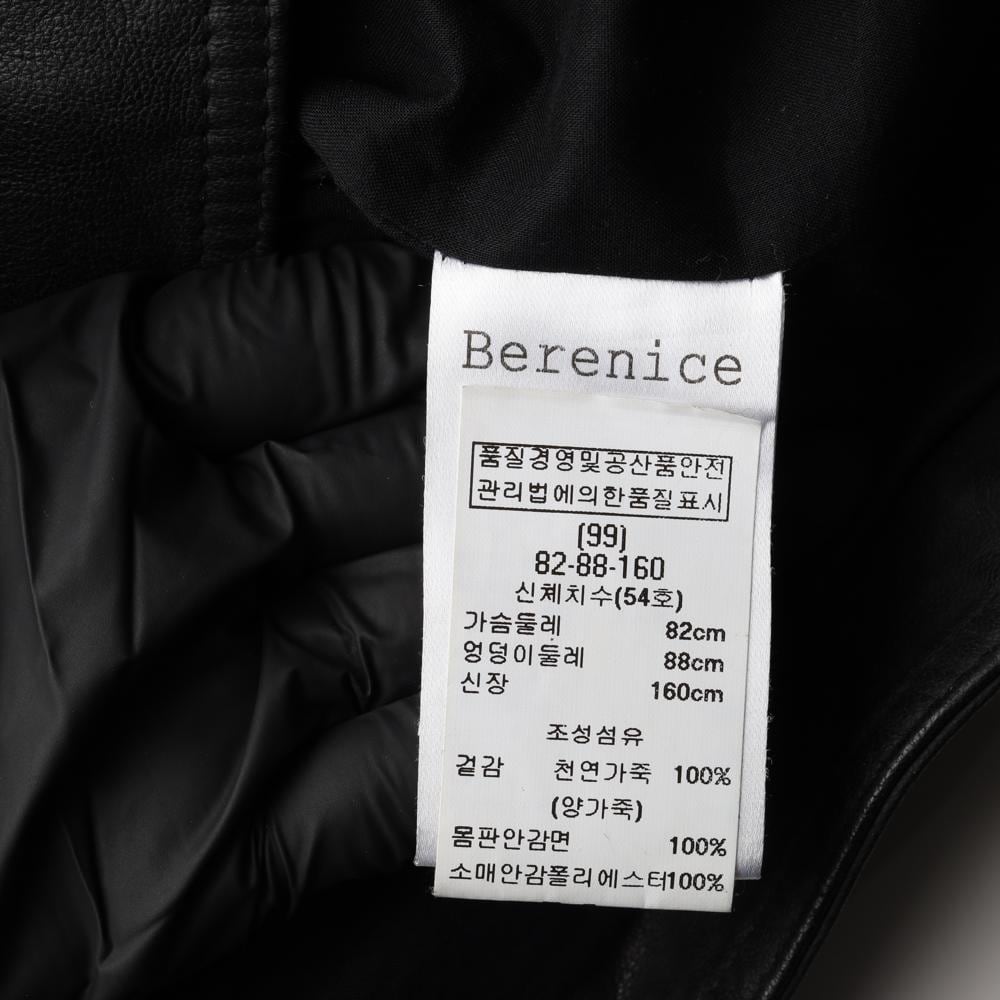 베르니스 천연양가죽100% 오버핏 바이커 라이더 레더재킷 상세 이미지 7