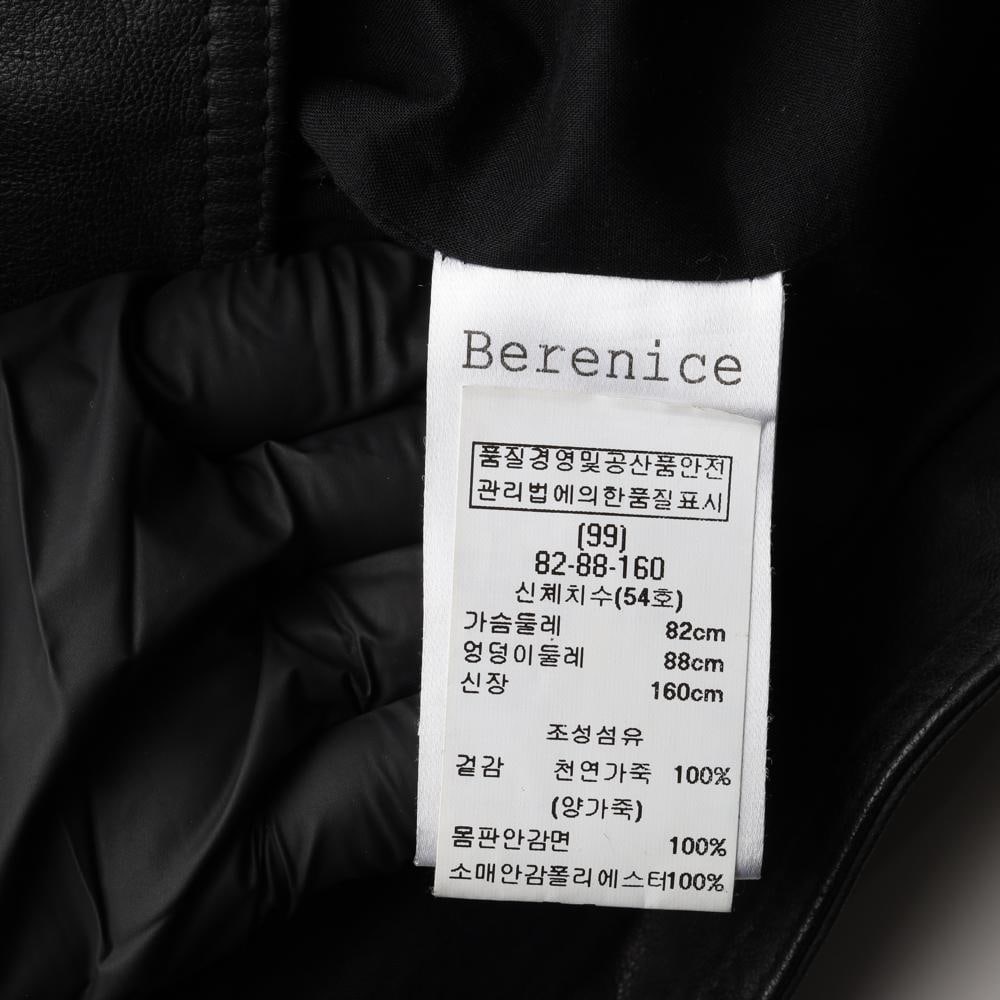 베르니스 천연양가죽100% 오버핏 바이커 라이더 레더재킷 이미지 7