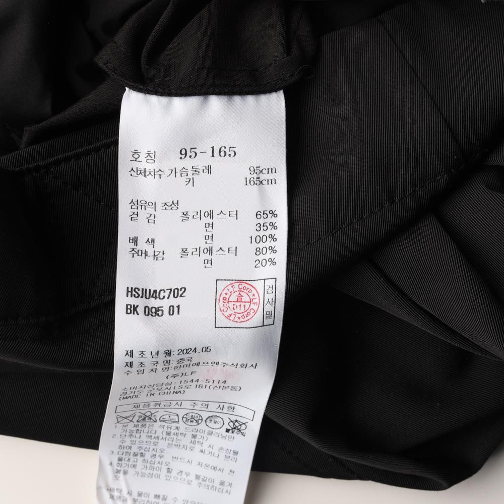 헤지스 블랙 퀼팅 안감 워크 숏 집업재킷 이미지 7