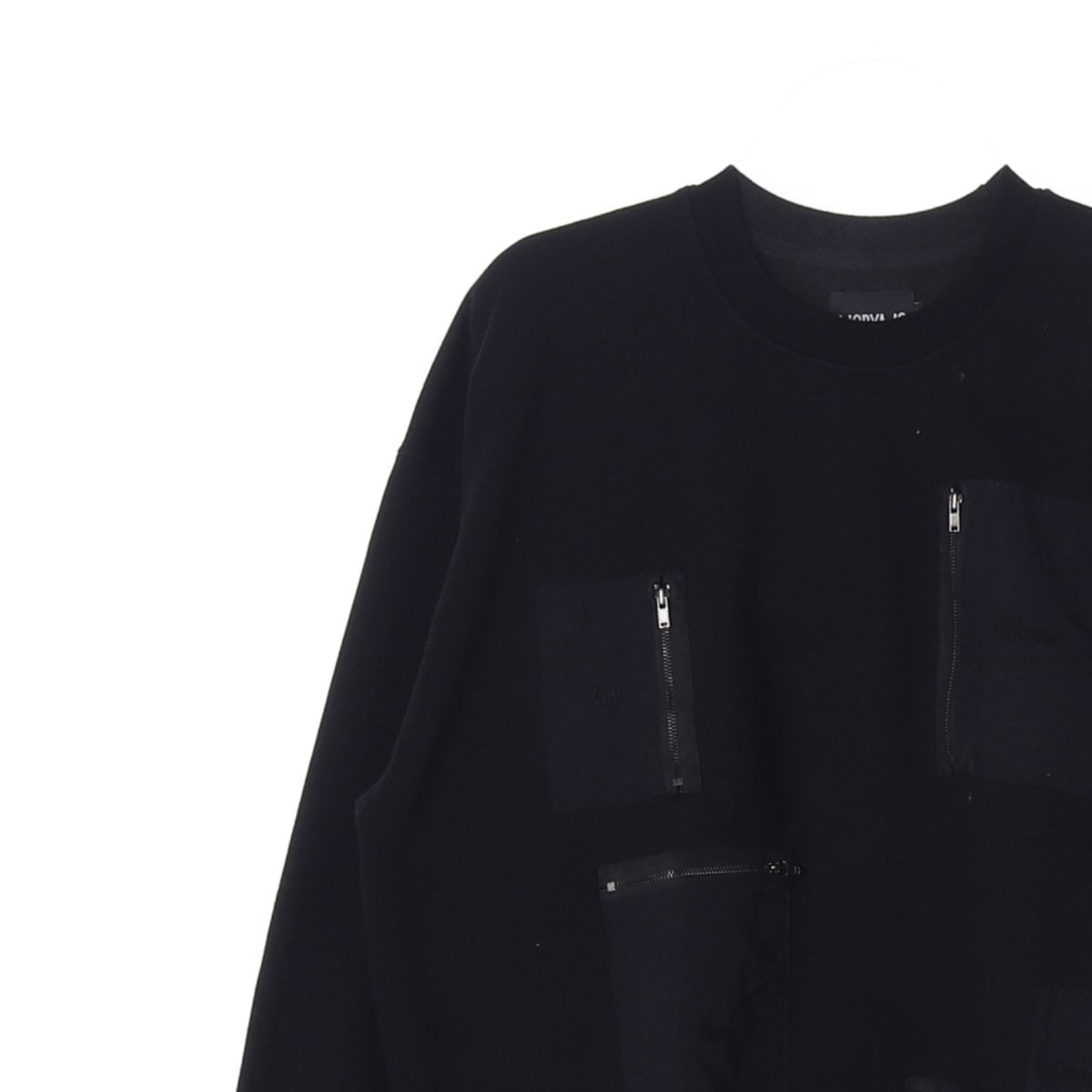 아조바이아조 집업 포켓 패치 맨투맨 스웨트셔츠 상세 이미지 2