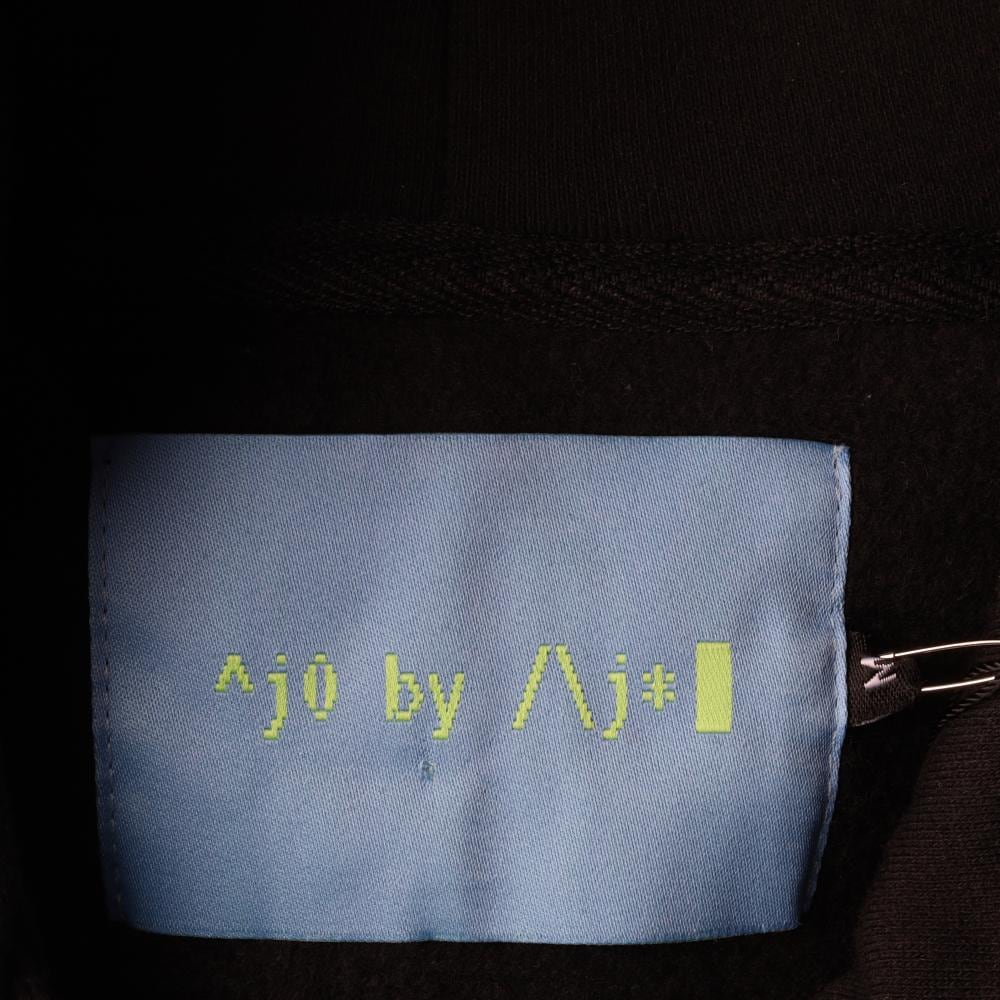 아조바이아조 블랙 기모 XXX 후드 티셔츠 상세 이미지 5