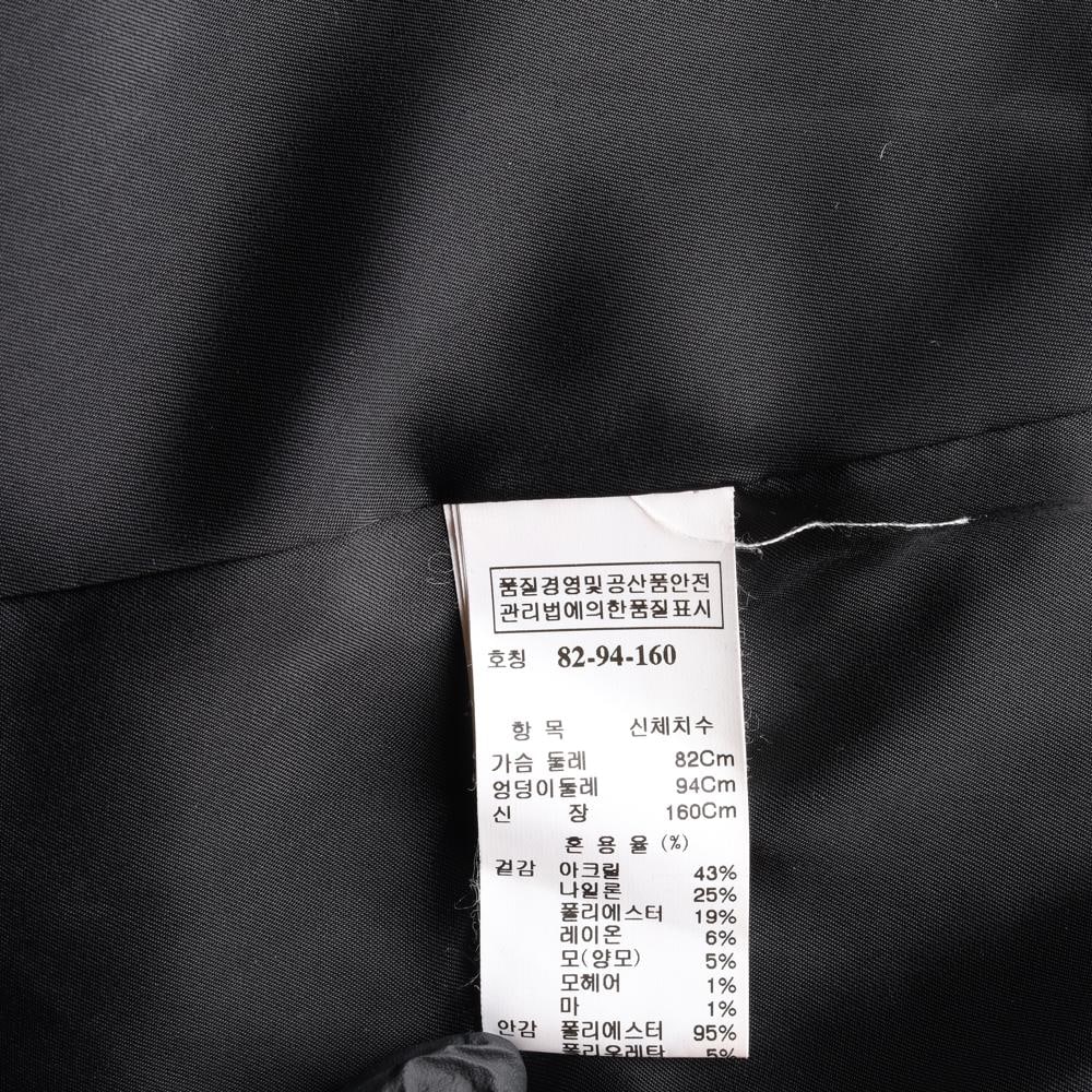 타임 네이비 트위드 라펠 카다 집업 하프 재킷 이미지 7
