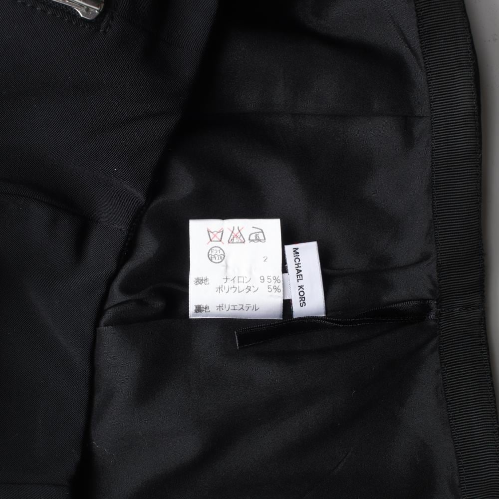 마이클 코어스 블랙 집업 포켓 미디 스커트 상세 이미지 6