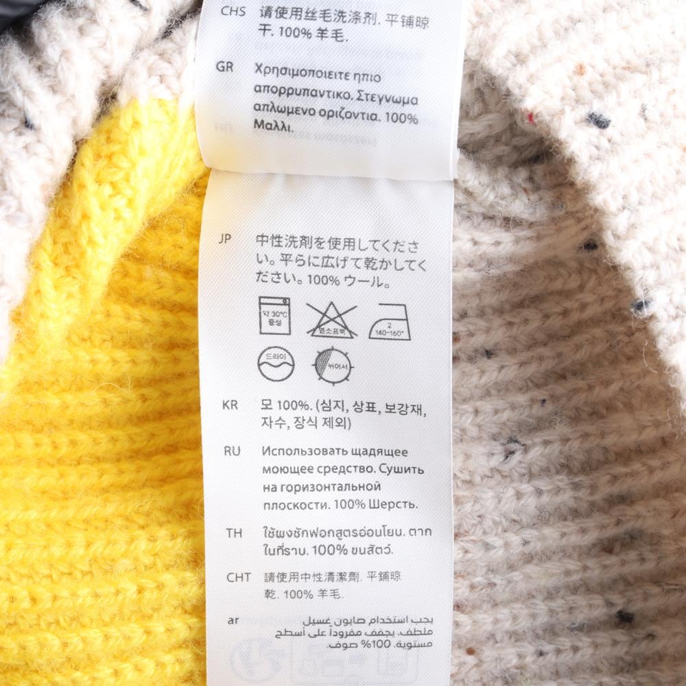 코스 울100% 퍼플 배색 럭비 니트 스웨터 상세 이미지 6