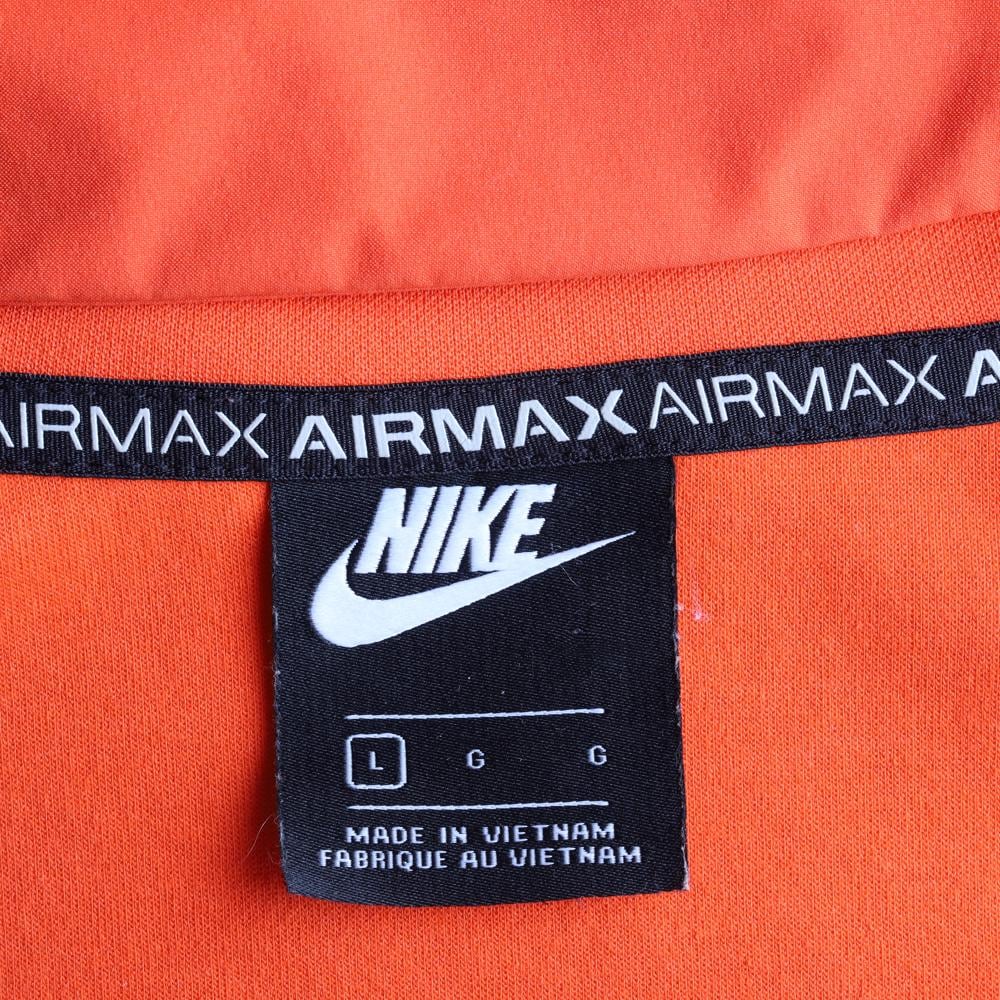 나이키 AIR MAX 오렌지 하프집업 스포츠 후드 티셔츠 상세 이미지 5