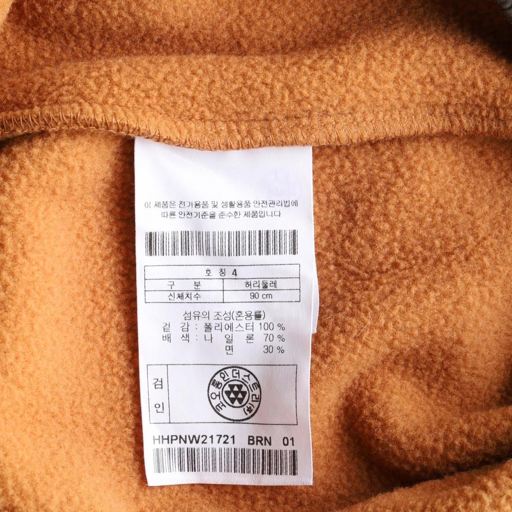 하이드아웃 브라운 플리스 스웨트팬츠 셋업 하의 상세 이미지 6