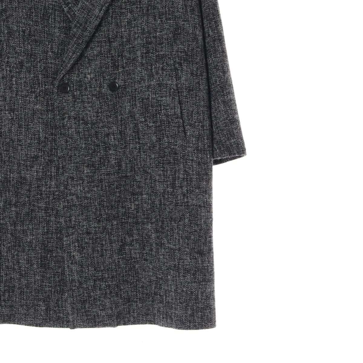 자라 울블렌드 트위드 롱 더블 코트 이미지 3