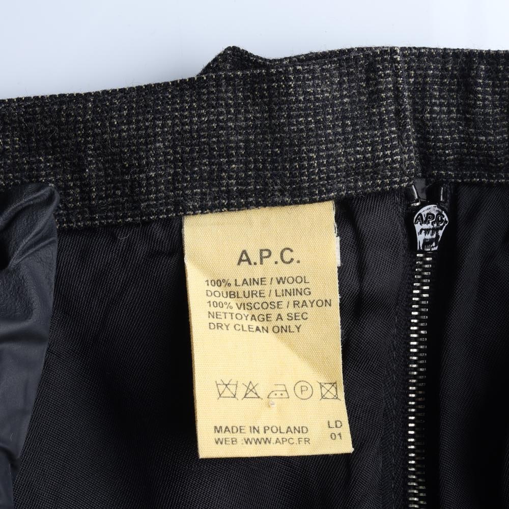 A.P.C.아페쎄 울100% 체크 쇼츠 슬랙스 반바지 이미지 6