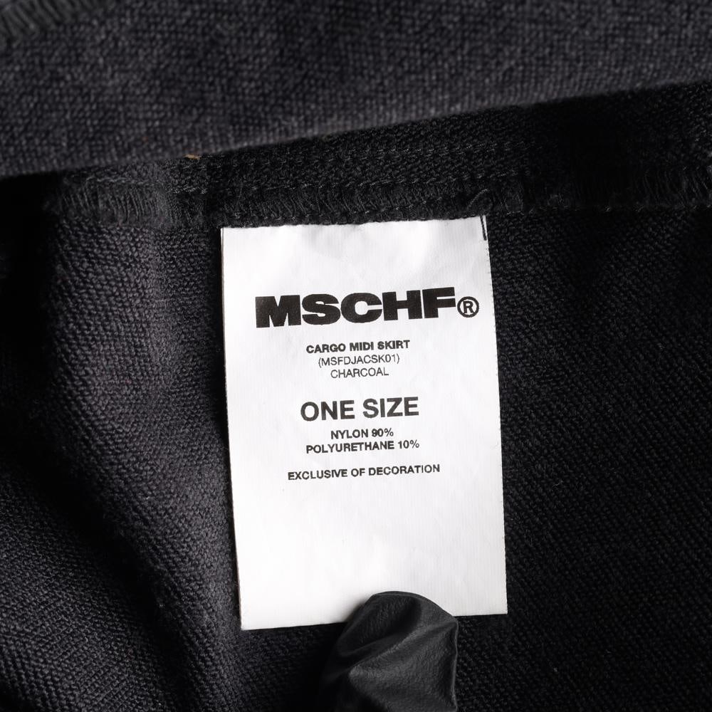 미스치프 차콜 카고 랩 롱 스커트 이미지 7