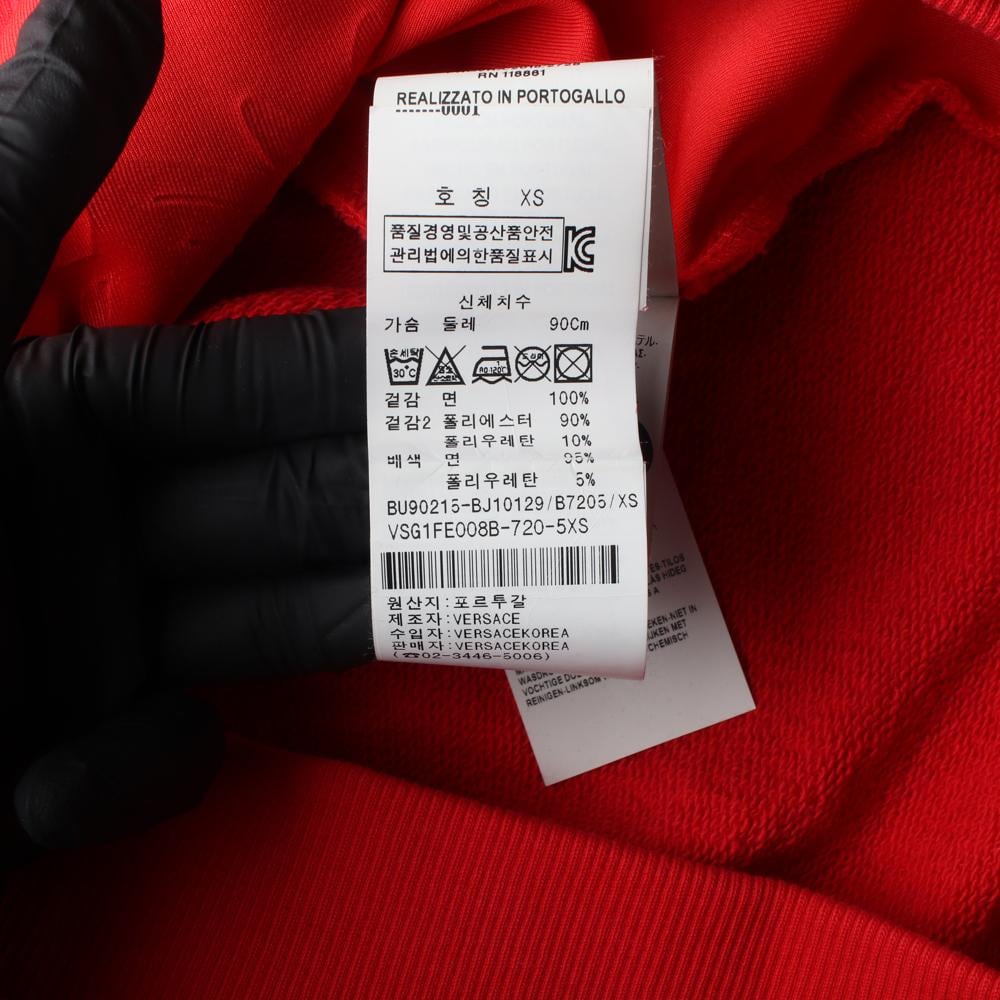 베르사체 VERSUS 레드 프린팅 맨투맨 스웨트셔츠 상세 이미지 6