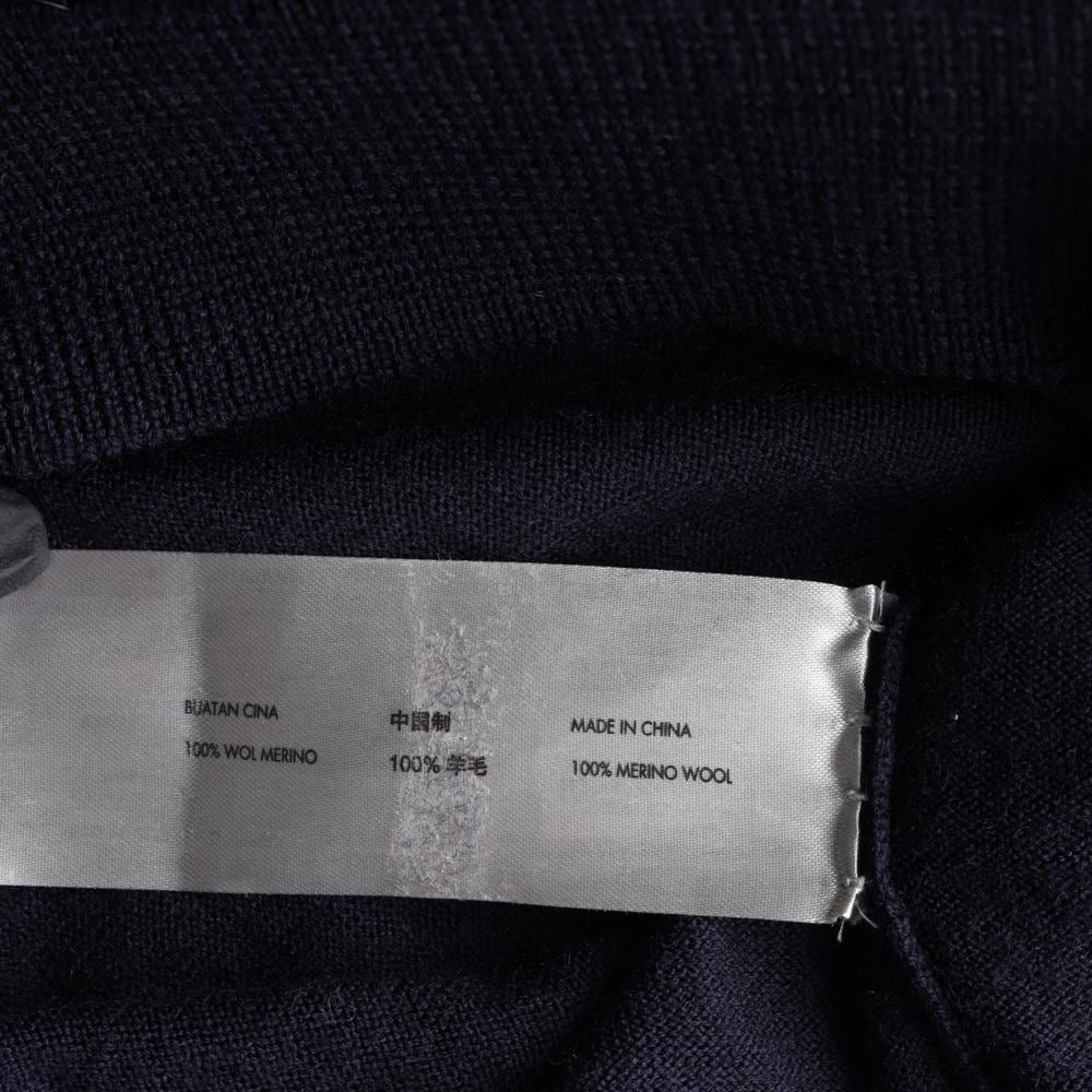 캘빈클라인 메리노울100% 네이비 집업 가디건 재킷 상세 이미지 6