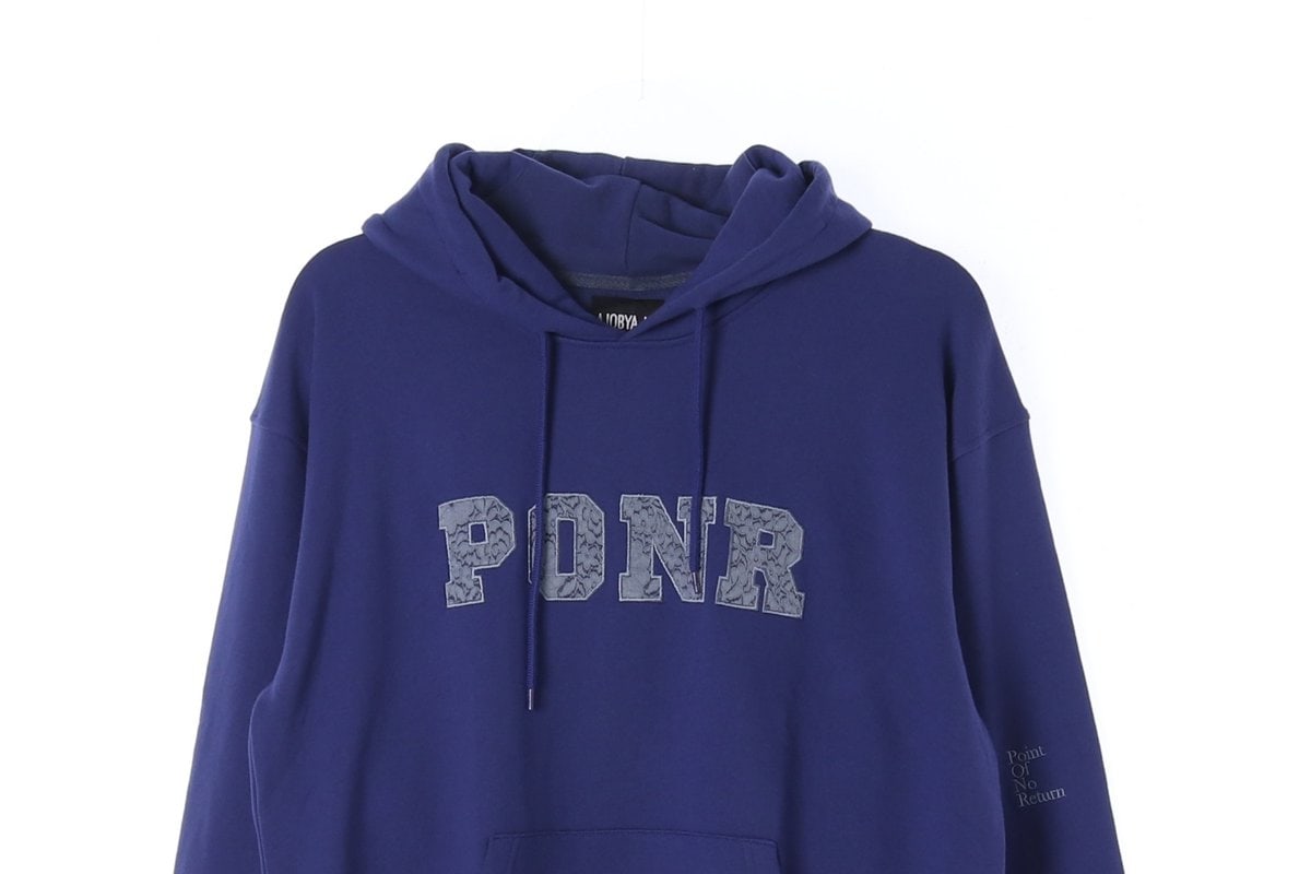 아조바이아조 ponr 후드 티셔츠 네이비 이미지 2