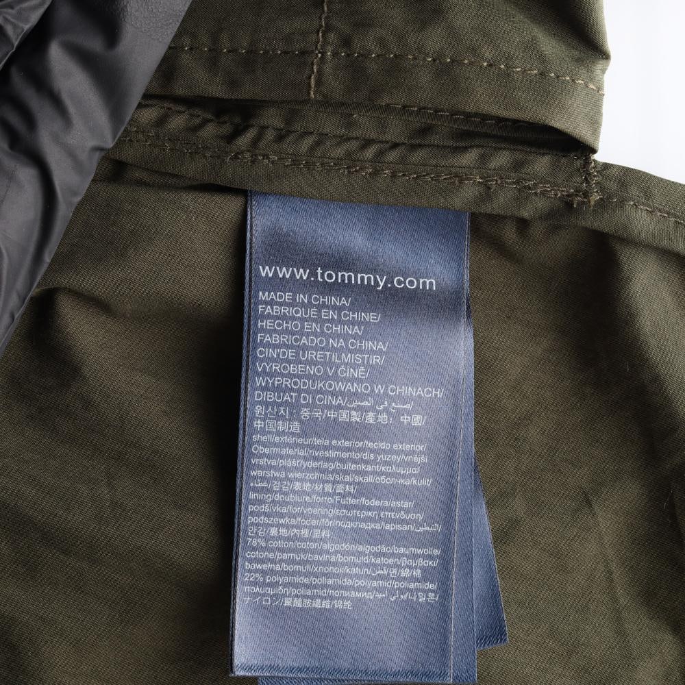 타미힐피거 로고 카키 롱 후드 점퍼 바람막이 재킷 이미지 7