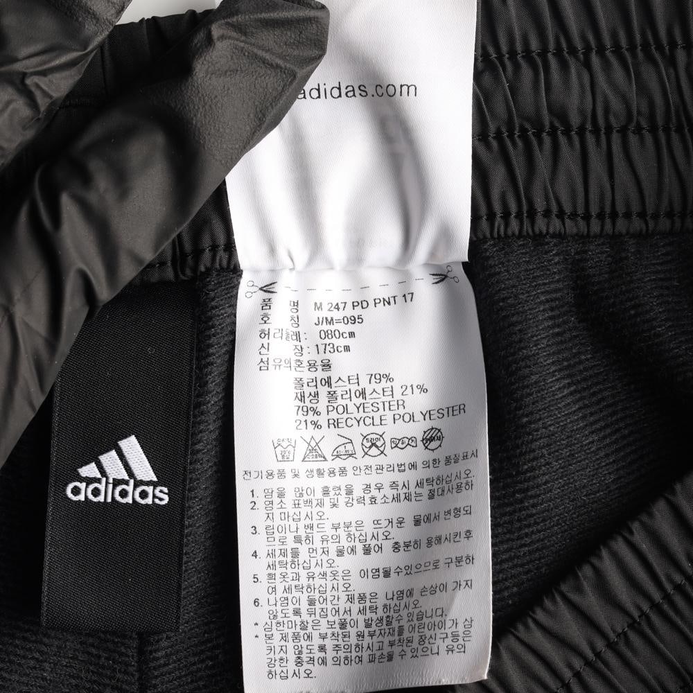 아디다스 방풍 발수 블랙 삼선 아웃도어 스웨트팬츠 이미지 6