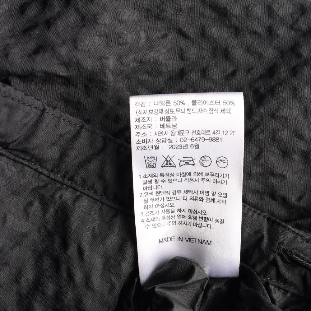 버뮬라 블랙 와플 바람막이 후드 집업 점퍼 이미지 7