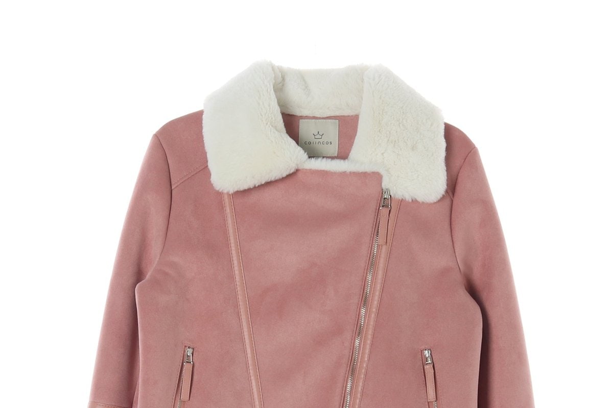 코인코즈 핑크 숏 무스탕 퍼 재킷 자켓 이미지 2