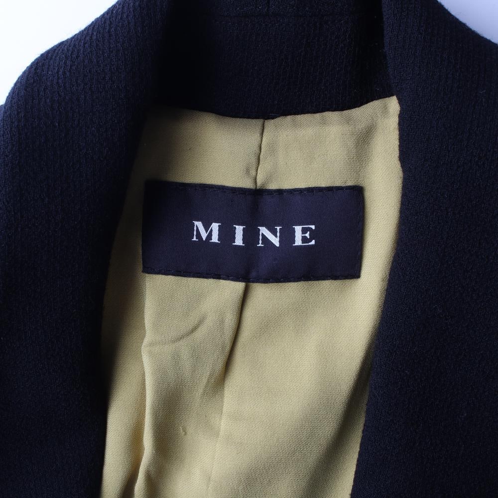MINE마인 울96% 네이비 블레이저 더블재킷 이미지 6