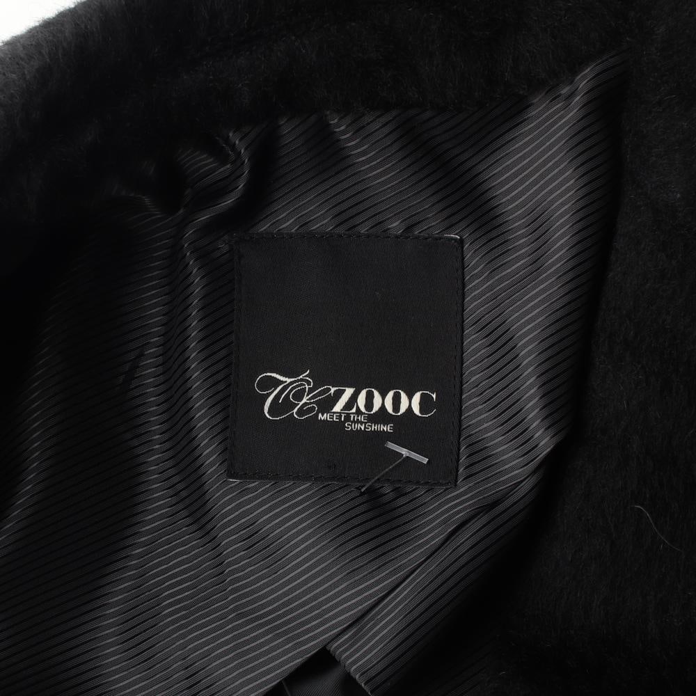 ZOOC주크 울100% 퍼프 소매 블랙 랩코트 이미지 7