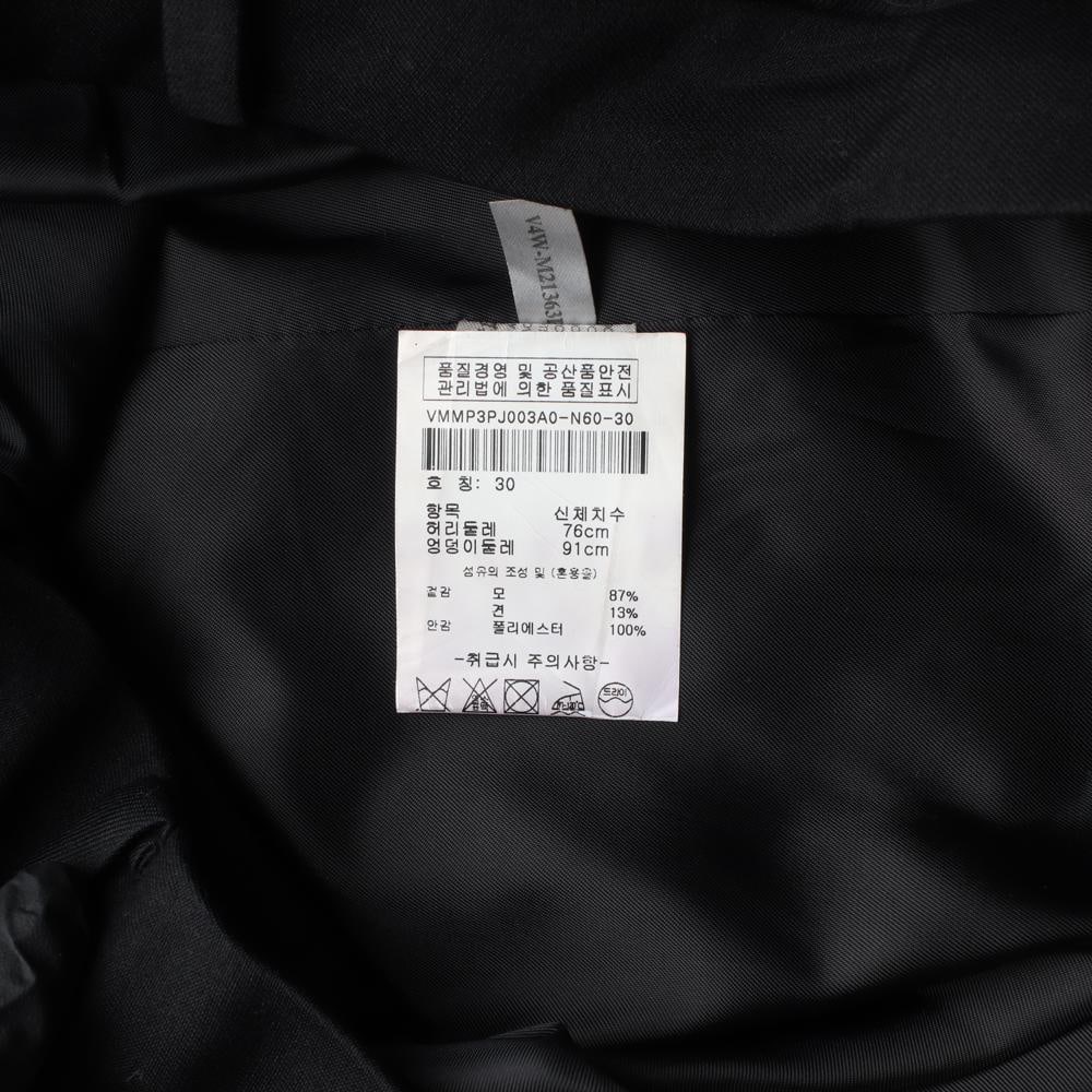 캘빈클라인 W30 울실크100% 블랙 슬랙스 팬츠 이미지 7